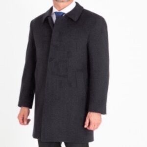 Classic Gray Cashmere Blend Coat
